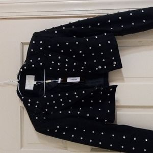 A rhinestone short Blazer
